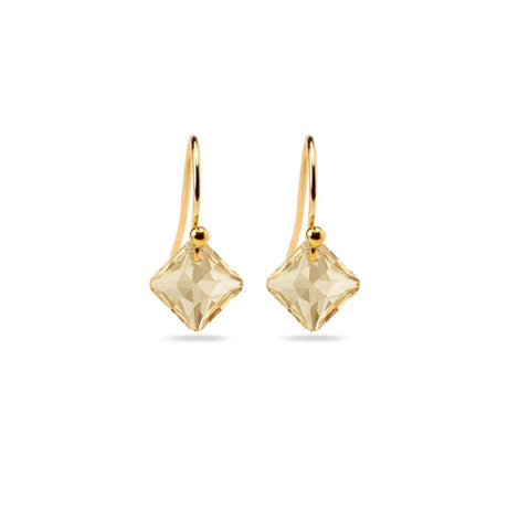 Desideri design champagne drop earrings