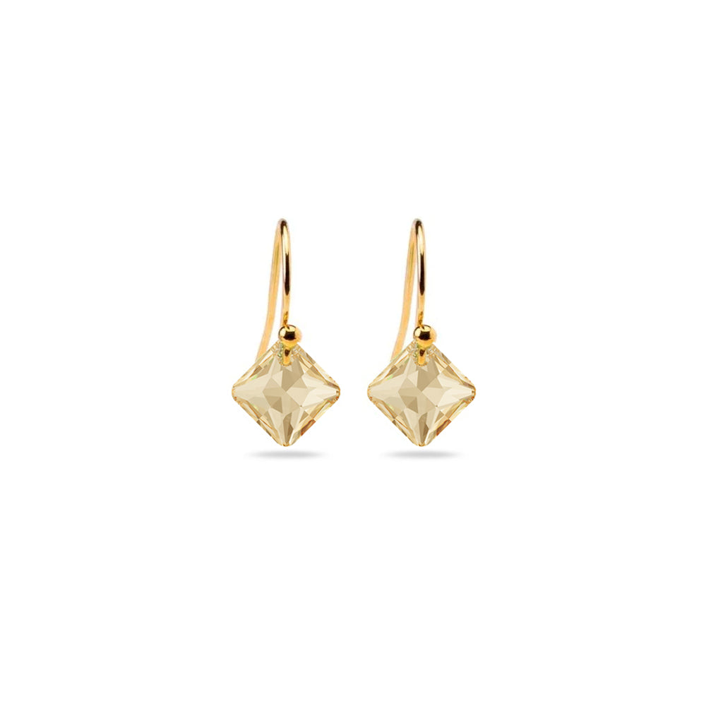 Desideri design champagne drop earrings