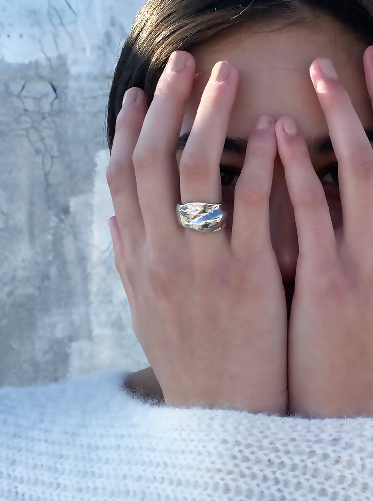 organic silver band by Desideri design