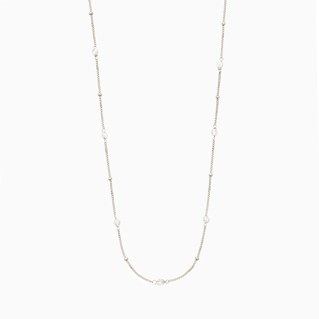 silver satellite necklace