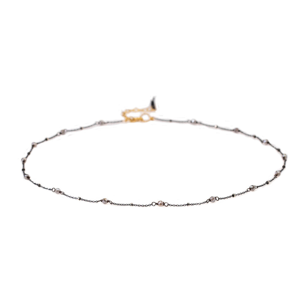  Satellite crystals beads necklace by desideri design