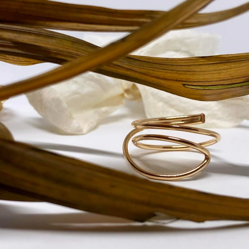 Triple gold band ring 