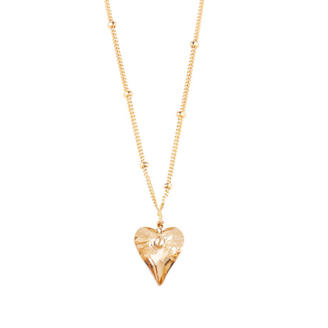 14k gold heart pendant