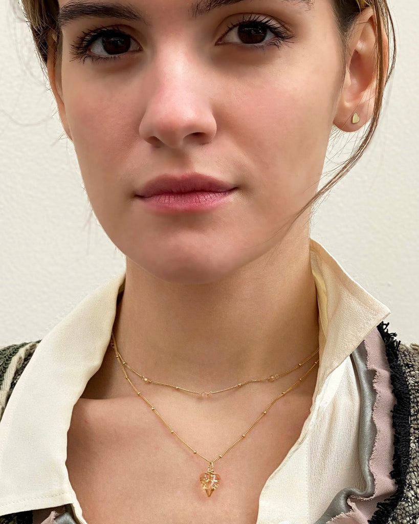 14k gold heart pendant